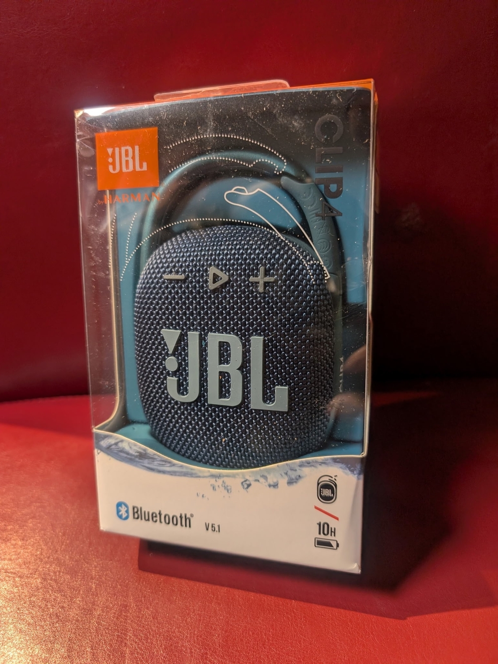 JBL Clip 4 Portable Bluetooth Speaker - Blue